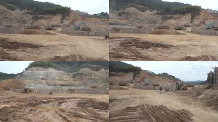 矿山开采建设工地挖掘机铲车工程车机器轰鸣_3840X2160_高清视频素材下载(编号:1901176)_实拍视频